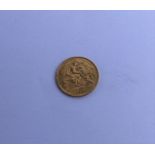 A 1911 half sovereign. Est. £70 - £90.