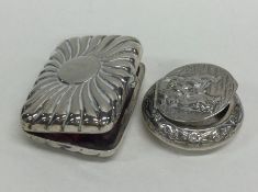 A small silver mounted purse together with a Dutch