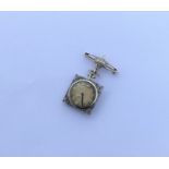 A heavy French lady's nurse's watch decorated with