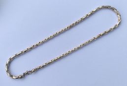 A heavy silver fine link chain. Approx. 60 grams.