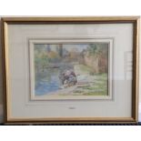 JOSEPH KIRKPATRICK: A framed and glazed watercolou