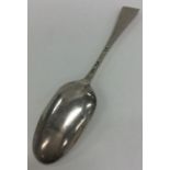 A Georgian Hanoverian silver tablespoon. London. B