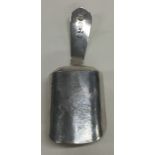 A Georgian Scottish silver caddy scoop with OE pat