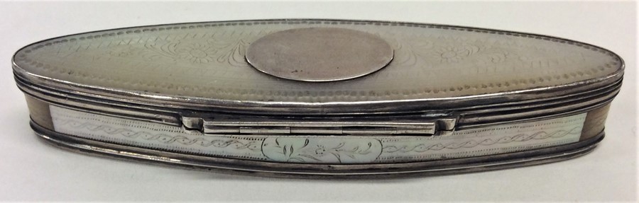 A Continental MOP and silver hinged top needle cas - Image 2 of 2