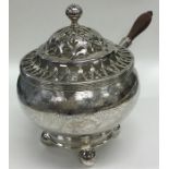 A rare Portuguese silver pot-pourri with tapering