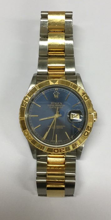 ROLEX: A gent's gold and stainless steel Oyster Da - Image 2 of 5