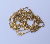 A fine quality 18 carat gold French guard chain wi