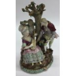 A good Meissen centrepiece attractively decorated