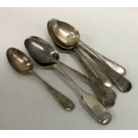 Silver OE pattern and other silver teaspoons. Appr
