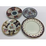 An attractive Victorian cabinet plate together wit