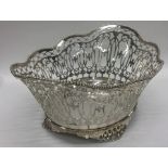 An attractive Edwardian Dutch silver basket decora