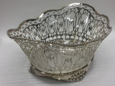 An attractive Edwardian Dutch silver basket decora