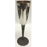 STUART DEVLIN: A modernistic silver champagne flut