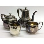 A good quality Elkingtons four piece tea service.