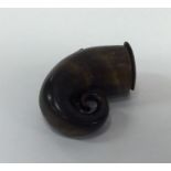 An unusual Scottish snuff mull of typical form. Ap