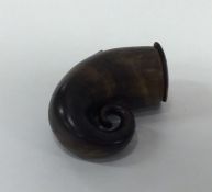 An unusual Scottish snuff mull of typical form. Ap