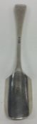 A heavy Edwardian OE pattern silver cheese scoop w