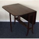 An Edwardian mahogany Pembroke table. Est. £20 - £