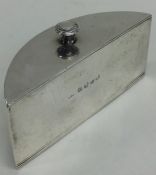 An unusual Georgian cast silver snuff box with lif