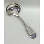 EXETER: A silver fiddle pattern sauce ladle. Appro