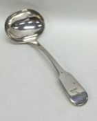 EXETER: A silver fiddle pattern sauce ladle. Appro