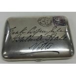 A rare Victorian silver cigarette box in the form