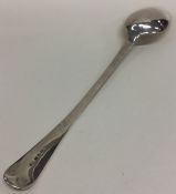 A Georgian OE and bead pattern silver basting spoo