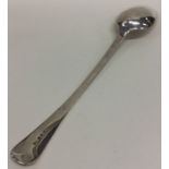 A Georgian OE and bead pattern silver basting spoo