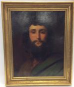 A rectangular gilt framed picture of a gentleman w