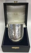 ROD KELLY: An unusual boxed silver tumbler-shaped