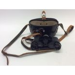 A pair of cased Mirador Super binoculars. Est. £20