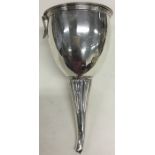 A good Georgian silver wine funnel with silver lin
