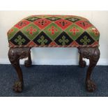 A good Georgian style stool on hairy feet. Est. £8