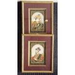 A pair of framed and glazed Japanese MOP pictures