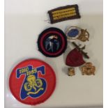 A selection of old Girl Guide badges together with