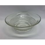 A large 19th Century cut glass bowl. Est. £100 - £