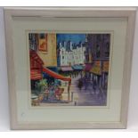 MAJSAN STROUD: A framed and glazed picture depicti