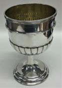 NEWCASTLE: A rare silver half fluted goblet with g