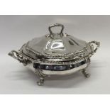 PAUL STORR: A large silver dish and cover complete