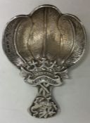 A good quality cast silver caddy spoon. London. By