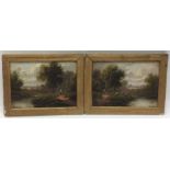 ETTY HORTON: A pair of oils on canvases depicting