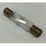 A Continental silver double ended scent bottle. Ap