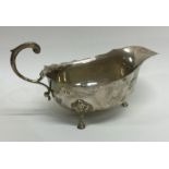 A silver Adams' style sauce boat. Birmingham. By A