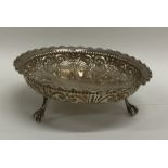 A good Victorian silver bonbon dish decorated with