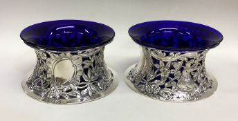A good pair of Edwardian silver dish rings attract