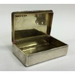 A heavy Scottish silver snuff box with engraved de