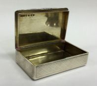 A heavy Scottish silver snuff box with engraved de