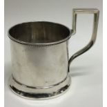 A Russian silver cup with bead work decoration. Ap