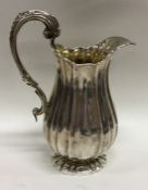 PAUL STORR: A rare cast silver cream jug attractiv