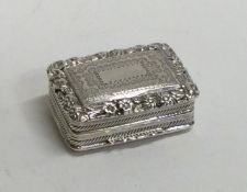 A good Georgian bright cut silver vinaigrette with